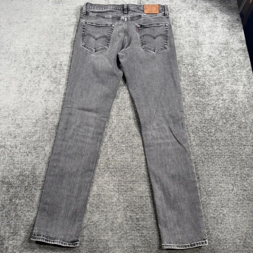Levis Premium 511 Slim Fit Jeans Mens Size 33x34 Faded‎ Black Denim 04511-4609